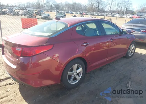 2014 Kia Optima Lx z USA, uszkodzony, nr VIN 5XXGM4A77EG296310